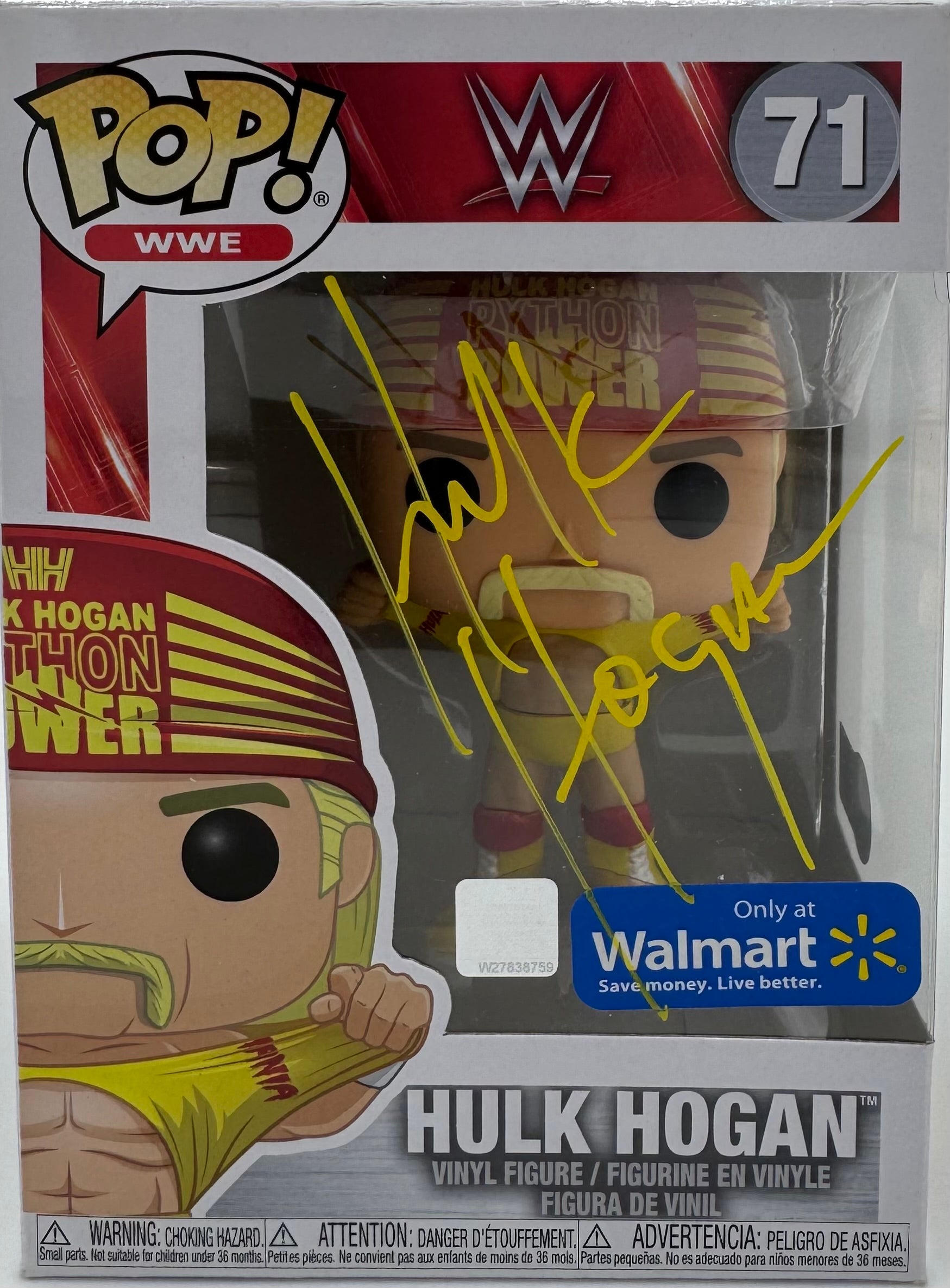 Hulk Hogan #71 signed Funko Beckett COA